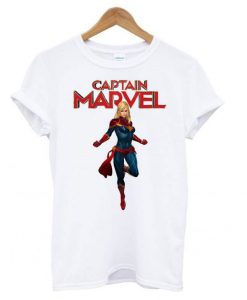 Captain Marvel Space Pose T shirt