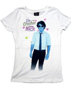 Jonas Brothers I'm Crushing on Nick Girls T shirt