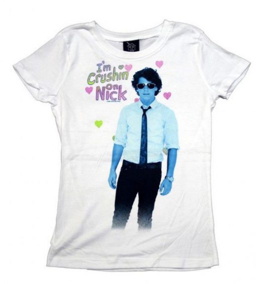 Jonas Brothers I'm Crushing on Nick Girls T shirt