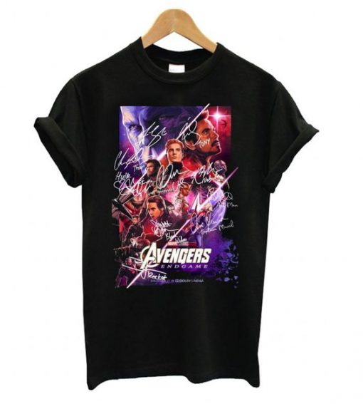 Marvel Avengers Endgame Signature All Heroes t shirt