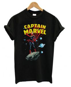 Marvel Women's Captain Marvel Space Pose T shirt