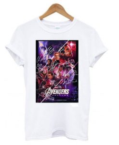 Marvel avengers endgame signature all heroes T shirt