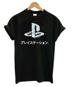Ripple Junction Playstation Logo Foil Adult T shirt