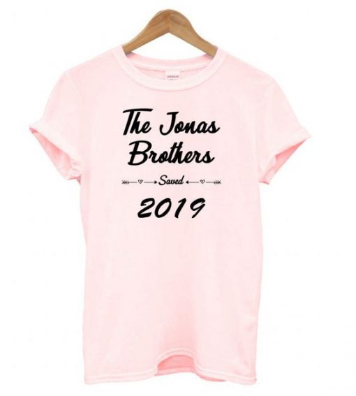 The Jonas Brothers Saved 2019 Pink T shirt