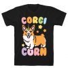 CorgiCorn Unciorn Corgi White Print t shirt