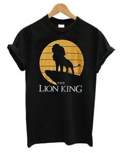 Disney Lion King Simba Pride Rock Silhouette Graphic t shirt