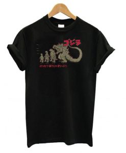 Evolution The King Of Monsters Godzilla t shirt
