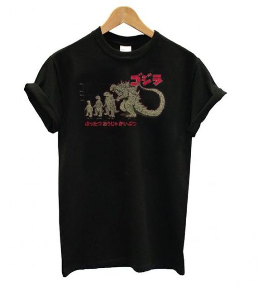 Evolution The King Of Monsters Godzilla t shirt
