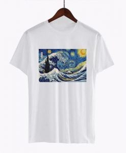 The Great Wave off Kanagawa t shirt