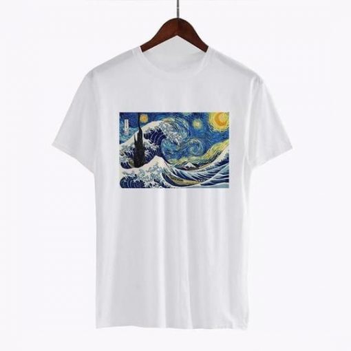 The Great Wave off Kanagawa t shirt