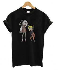 Rick and Morty Naruto and Jiraiya t shirt