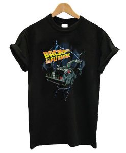 Black Distressed Back to the Future t shirt