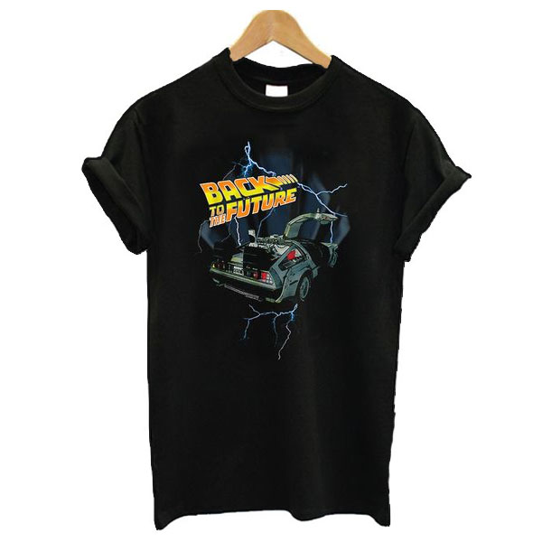 Black Distressed Back to the Future t shirt