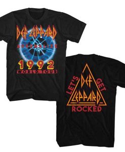 Def Leppard 2-sided 1992 World Tour t shirt