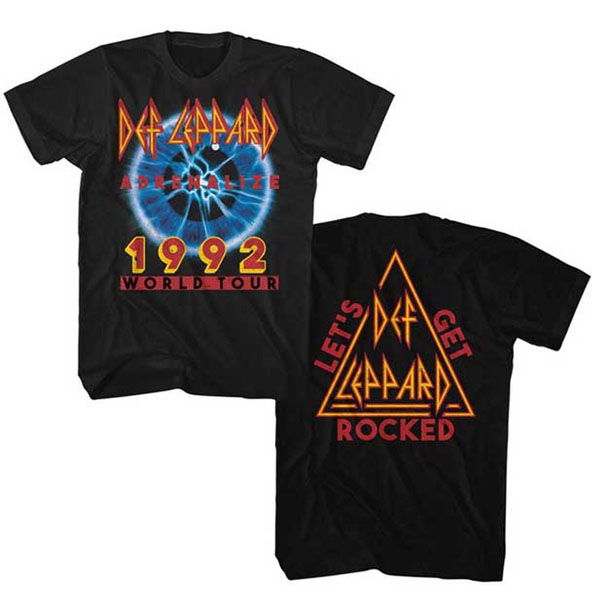 Def Leppard 2-sided 1992 World Tour t shirt