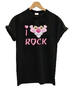 I Love Rock Pink Panther t shirt