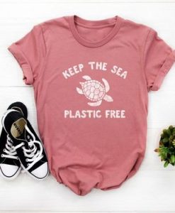 Keep The Sea Plastic Free Turtle t shirt