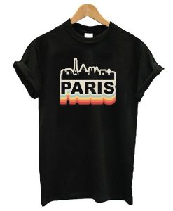 Paris Skyline Vintage t shirt