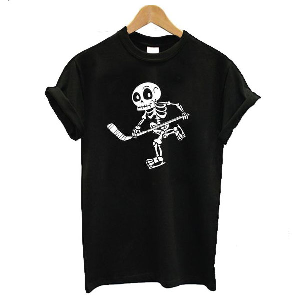 Skeleton Hockey Lovers Halloween t shirt