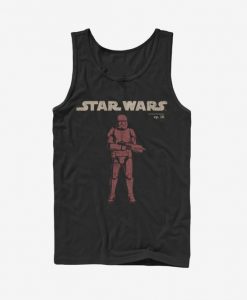 Star Wars Episode IX Rise of Skywalker Red Trooper Vigilant tank top