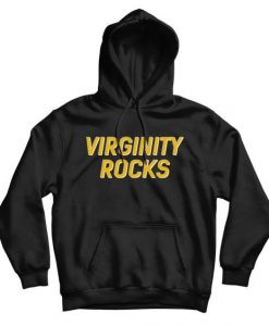 Virginity Rocks Black hoodie