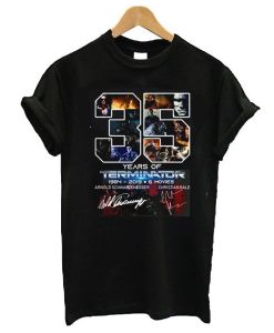35 Years Of Terminator 1984 2019 6 Movies Signature t shirt