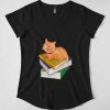 Bucher Liebende Katze t shirt