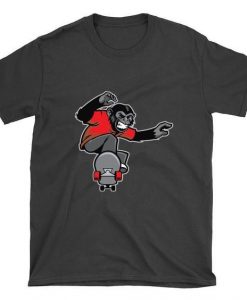 Chimp Skateboarder t shirt