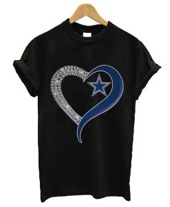 Dallas Cowboys diamond heart t shirt