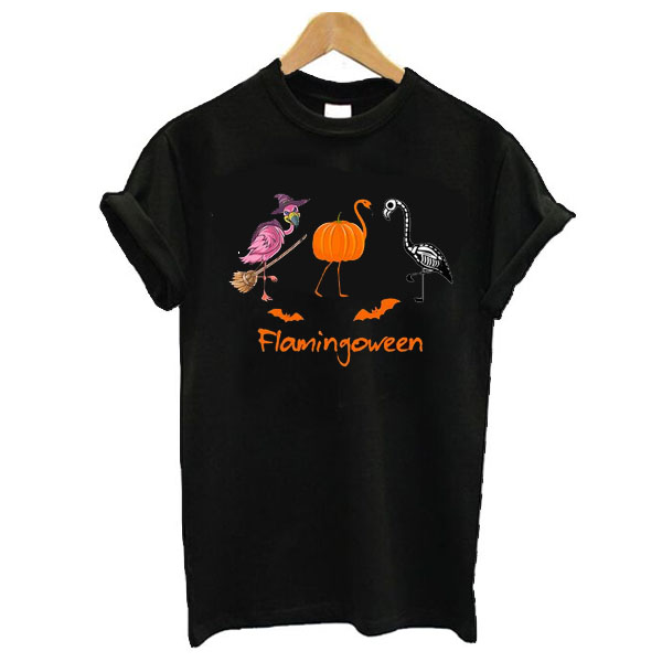 Flamingo Halloween Flamingoween t shirt