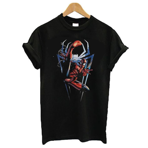 Flying Kick Spiderman Trending t shirt