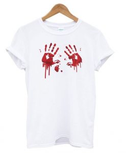 Halloween Bloody Hands t shirt