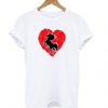 Heart Horse Shadow Equestrian Horse Riding t shirt