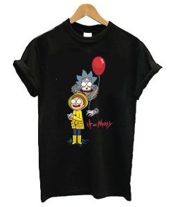 IT Movie and Rick Morty Funny t shirt