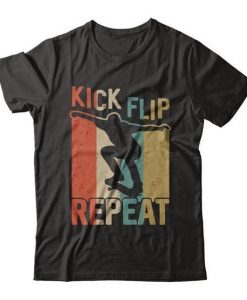 Kick Flip Skateboarding Repeat t shirt