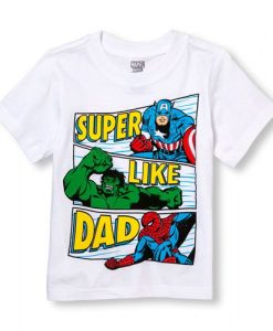 Marvel 'Super Like Dad' Super Hero Group Graphic Tee t shirt