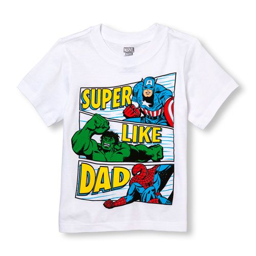 Marvel 'Super Like Dad' Super Hero Group Graphic Tee t shirt