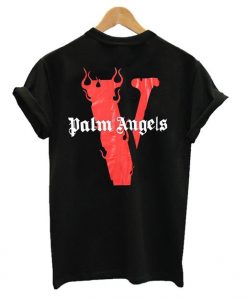 Palm angels X Vlone TEE Flames t shirt