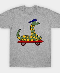 Snake on Skateboard t shirt