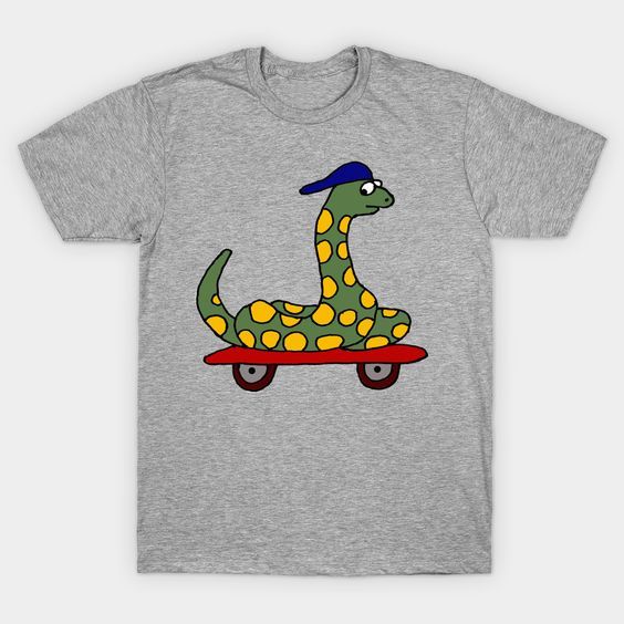 Snake on Skateboard t shirt
