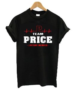 Team price lifetime member t shirt