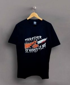 Thrasher Scarred 4 Life Skateboarding t shirt