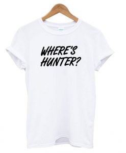 Trump Where’s Hunter White t shirt