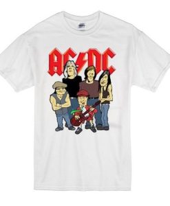 AC DC Rock Cartoon t shirt