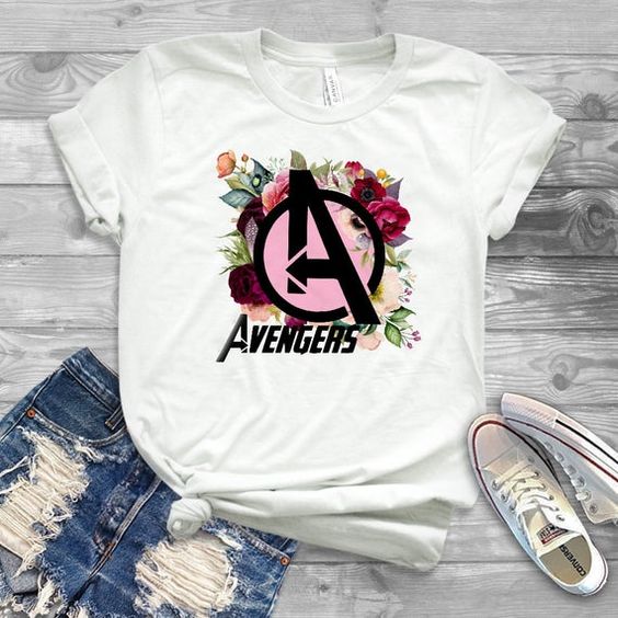 Avengers floral t shirt