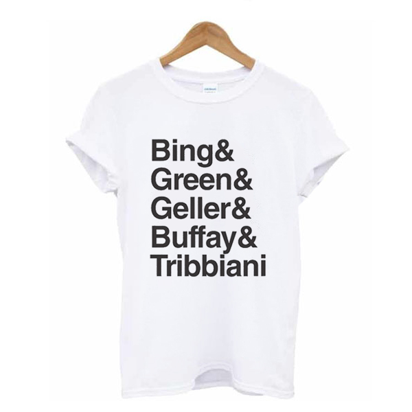 Bing Green Geller Buffay Tribbiani t shirt