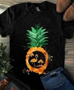 Flamingo Pineapple t shirt