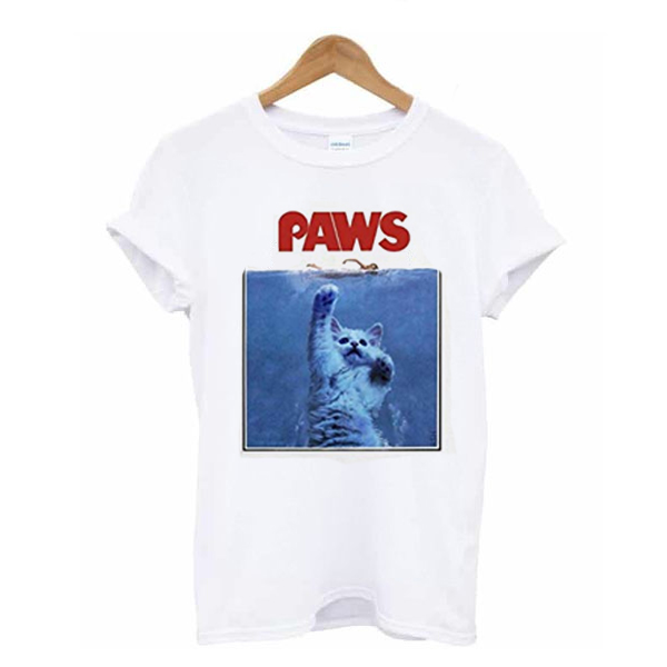 Funny Jaws Parody Cats Kittens Movie t shirt