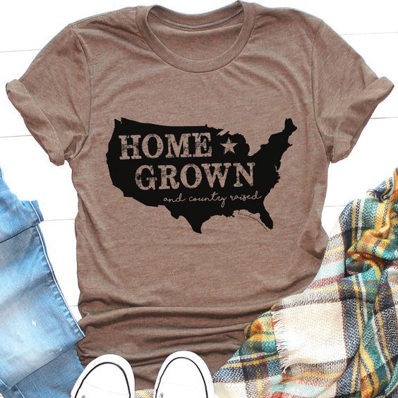 HOME GROWN USA Tee t shirt