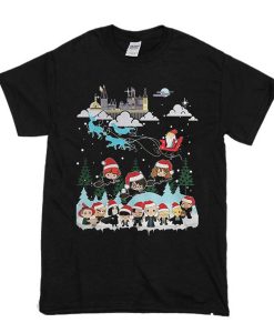 Harry Potter and Santa Claus Christmas t shirt